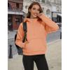imageMAGCOMSEN Womens Half Zip Cropped Sweatshirts Fleece Lined Hoodie Quarter Zip Pullover Activewear Sweater with PocketsApricot