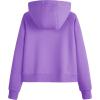imageMAGCOMSEN Womens Half Zip Cropped Sweatshirts Fleece Lined Hoodie Quarter Zip Pullover Activewear Sweater with PocketsLight Purple