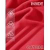 imageMAGCOMSEN Womens Half Zip Cropped Sweatshirts Fleece Lined Hoodie Quarter Zip Pullover Activewear Sweater with PocketsTomato Red