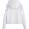 imageMAGCOMSEN Womens Half Zip Cropped Sweatshirts Fleece Lined Hoodie Quarter Zip Pullover Activewear Sweater with PocketsWhite