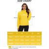 imageMAGCOMSEN Womens Half Zip Cropped Sweatshirts Fleece Lined Hoodie Quarter Zip Pullover Activewear Sweater with PocketsYellow