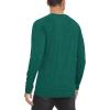 imageMAGCOMSEN Mens Long Sleeve Shirt Quick Dry UPF 50 Sun Protection Lightweight TShirt Athletic Workout Fishing TeeEmerald Green