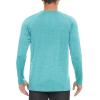 imageMAGCOMSEN Mens Long Sleeve Shirt Quick Dry UPF 50 Sun Protection Lightweight TShirt Athletic Workout Fishing TeeLight Green
