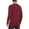 imageMAGCOMSEN Mens Long Sleeve Shirt Quick Dry UPF 50 Sun Protection Lightweight TShirt Athletic Workout Fishing TeeWine Red