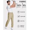imageMAGCOMSEN Mens Golf Pants Stretch Dress Pants Quick Dry Water Resistant Lightweight Flat Front Work Pants Moisture WickingKhaki