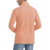 imageMAGCOMSEN Mens Long Sleeve Sun Shirts UPF 50 Tees 14 Zip Up Fishing Running Rash Guard TShirts Outdoor ShirtApricot