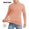imageMAGCOMSEN Mens Long Sleeve Sun Shirts UPF 50 Tees 14 Zip Up Fishing Running Rash Guard TShirts Outdoor ShirtApricot