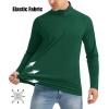 imageMAGCOMSEN Mens Long Sleeve Sun Shirts UPF 50 Tees 14 Zip Up Fishing Running Rash Guard TShirts Outdoor ShirtDark Green