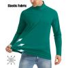 imageMAGCOMSEN Mens Long Sleeve Sun Shirts UPF 50 Tees 14 Zip Up Fishing Running Rash Guard TShirts Outdoor ShirtEmerald Green