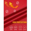 imageMAGCOMSEN Mens Long Sleeve Sun Shirts UPF 50 Tees 14 Zip Up Fishing Running Rash Guard TShirts Outdoor ShirtTomato Red