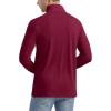 imageMAGCOMSEN Mens Long Sleeve Sun Shirts UPF 50 Tees 14 Zip Up Fishing Running Rash Guard TShirts Outdoor ShirtWine Red