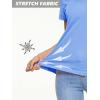 imageMAGCOMSEN Womens T Shirts VNeck Short Sleeve UPF 50 Sun Protection Performance Quick Dry Athletic Shirts Tee TopsLight Blue