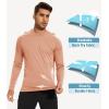 imageMAGCOMSEN Mens Hooded UPF 50 Sun Protection T Shirts Long Sleeve Athletic Fishing Shirts Rash GuardsApricot