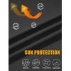 imageMAGCOMSEN Mens Hooded UPF 50 Sun Protection T Shirts Long Sleeve Athletic Fishing Shirts Rash GuardsBlack