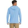 imageMAGCOMSEN Mens Hooded UPF 50 Sun Protection T Shirts Long Sleeve Athletic Fishing Shirts Rash GuardsBlue