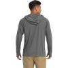 imageMAGCOMSEN Mens Hooded UPF 50 Sun Protection T Shirts Long Sleeve Athletic Fishing Shirts Rash GuardsDark Grey