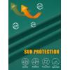 imageMAGCOMSEN Mens Hooded UPF 50 Sun Protection T Shirts Long Sleeve Athletic Fishing Shirts Rash GuardsEmerald Green