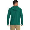 imageMAGCOMSEN Mens Hooded UPF 50 Sun Protection T Shirts Long Sleeve Athletic Fishing Shirts Rash GuardsEmerald Green