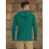 imageMAGCOMSEN Mens Hooded UPF 50 Sun Protection T Shirts Long Sleeve Athletic Fishing Shirts Rash GuardsEmerald Green