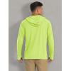 imageMAGCOMSEN Mens Hooded UPF 50 Sun Protection T Shirts Long Sleeve Athletic Fishing Shirts Rash GuardsFluorescent Green