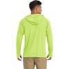 imageMAGCOMSEN Mens Hooded UPF 50 Sun Protection T Shirts Long Sleeve Athletic Fishing Shirts Rash GuardsFluorescent Green