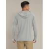 imageMAGCOMSEN Mens Hooded UPF 50 Sun Protection T Shirts Long Sleeve Athletic Fishing Shirts Rash GuardsGrey