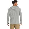 imageMAGCOMSEN Mens Hooded UPF 50 Sun Protection T Shirts Long Sleeve Athletic Fishing Shirts Rash GuardsGrey