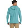 imageMAGCOMSEN Mens Hooded UPF 50 Sun Protection T Shirts Long Sleeve Athletic Fishing Shirts Rash GuardsGrey Green