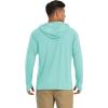 imageMAGCOMSEN Mens Hooded UPF 50 Sun Protection T Shirts Long Sleeve Athletic Fishing Shirts Rash GuardsLake Blue
