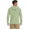 imageMAGCOMSEN Mens Hooded UPF 50 Sun Protection T Shirts Long Sleeve Athletic Fishing Shirts Rash GuardsLight Green