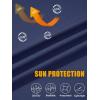 imageMAGCOMSEN Mens Hooded UPF 50 Sun Protection T Shirts Long Sleeve Athletic Fishing Shirts Rash GuardsNavy