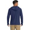imageMAGCOMSEN Mens Hooded UPF 50 Sun Protection T Shirts Long Sleeve Athletic Fishing Shirts Rash GuardsNavy