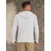 imageMAGCOMSEN Mens Hooded UPF 50 Sun Protection T Shirts Long Sleeve Athletic Fishing Shirts Rash GuardsWhite