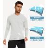 imageMAGCOMSEN Mens Hooded UPF 50 Sun Protection T Shirts Long Sleeve Athletic Fishing Shirts Rash GuardsWhite
