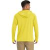 imageMAGCOMSEN Mens Hooded UPF 50 Sun Protection T Shirts Long Sleeve Athletic Fishing Shirts Rash GuardsYellow