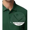 imageMAGCOMSEN Mens Polo Shirts 3 Button Quick Dry Performance Long Sleeve Tactical Shirts Pique Jersey Golf ShirtDark Green
