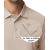 imageMAGCOMSEN Mens Polo Shirts 3 Button Quick Dry Performance Long Sleeve Tactical Shirts Pique Jersey Golf ShirtKhaki