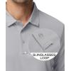 imageMAGCOMSEN Mens Polo Shirts 3 Button Quick Dry Performance Long Sleeve Tactical Shirts Pique Jersey Golf ShirtLight Grey