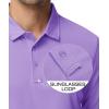 imageMAGCOMSEN Mens Polo Shirts 3 Button Quick Dry Performance Long Sleeve Tactical Shirts Pique Jersey Golf ShirtLight Purple