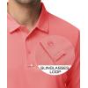 imageMAGCOMSEN Mens Polo Shirts 3 Button Quick Dry Performance Long Sleeve Tactical Shirts Pique Jersey Golf ShirtWatermelon Red