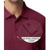 imageMAGCOMSEN Mens Polo Shirts 3 Button Quick Dry Performance Long Sleeve Tactical Shirts Pique Jersey Golf ShirtWine Red