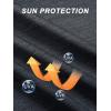 imageMAGCOMSEN Womens Hoodie Shirts UPF 50 UV Protection Long Sleeve Sun Shirt Fishing Hiking Athletic Shirts with Thumb HoleBlack