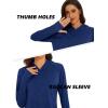imageMAGCOMSEN Womens Hoodie Shirts UPF 50 UV Protection Long Sleeve Sun Shirt Fishing Hiking Athletic Shirts with Thumb HoleDark Blue