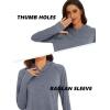 imageMAGCOMSEN Womens Hoodie Shirts UPF 50 UV Protection Long Sleeve Sun Shirt Fishing Hiking Athletic Shirts with Thumb HoleDark Grey