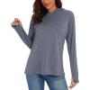 imageMAGCOMSEN Womens Hoodie Shirts UPF 50 UV Protection Long Sleeve Sun Shirt Fishing Hiking Athletic Shirts with Thumb HoleDark Grey