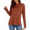 imageMAGCOMSEN Womens Hoodie Shirts UPF 50 UV Protection Long Sleeve Sun Shirt Fishing Hiking Athletic Shirts with Thumb HoleDark Orange