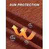 imageMAGCOMSEN Womens Hoodie Shirts UPF 50 UV Protection Long Sleeve Sun Shirt Fishing Hiking Athletic Shirts with Thumb HoleDark Orange