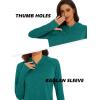 imageMAGCOMSEN Womens Hoodie Shirts UPF 50 UV Protection Long Sleeve Sun Shirt Fishing Hiking Athletic Shirts with Thumb HoleEmerald Green