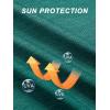 imageMAGCOMSEN Womens Hoodie Shirts UPF 50 UV Protection Long Sleeve Sun Shirt Fishing Hiking Athletic Shirts with Thumb HoleEmerald Green