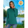imageMAGCOMSEN Womens Hoodie Shirts UPF 50 UV Protection Long Sleeve Sun Shirt Fishing Hiking Athletic Shirts with Thumb HoleEmerald Green